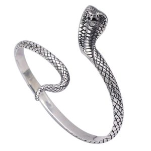 Bracelet Serpent Cobra Argent