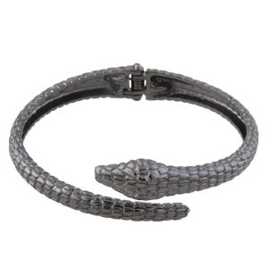 Bracelet Serpent Noir Acier Inoxydable